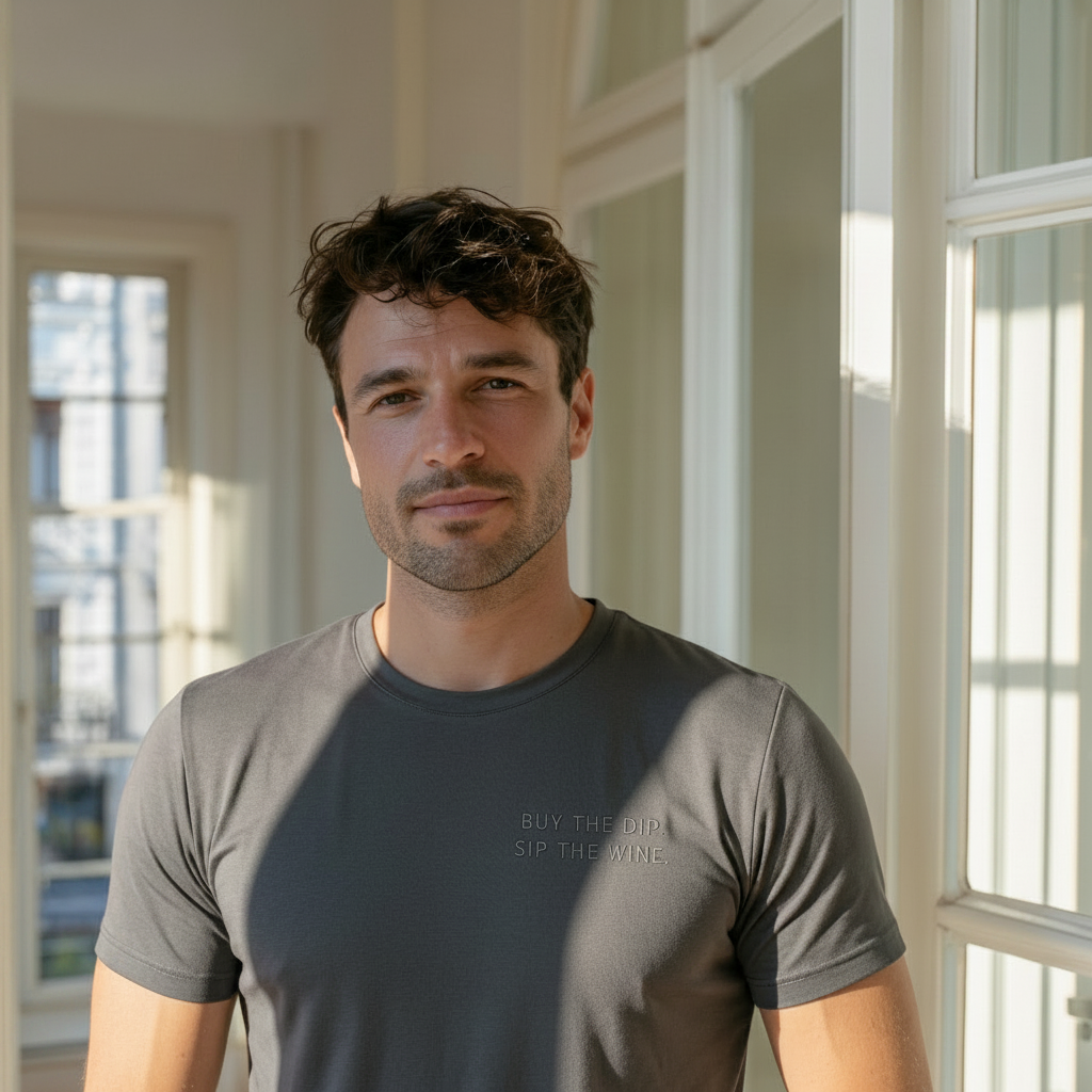 Buy the Dip – Herren T-Shirt | 100 % Bio-Baumwolle