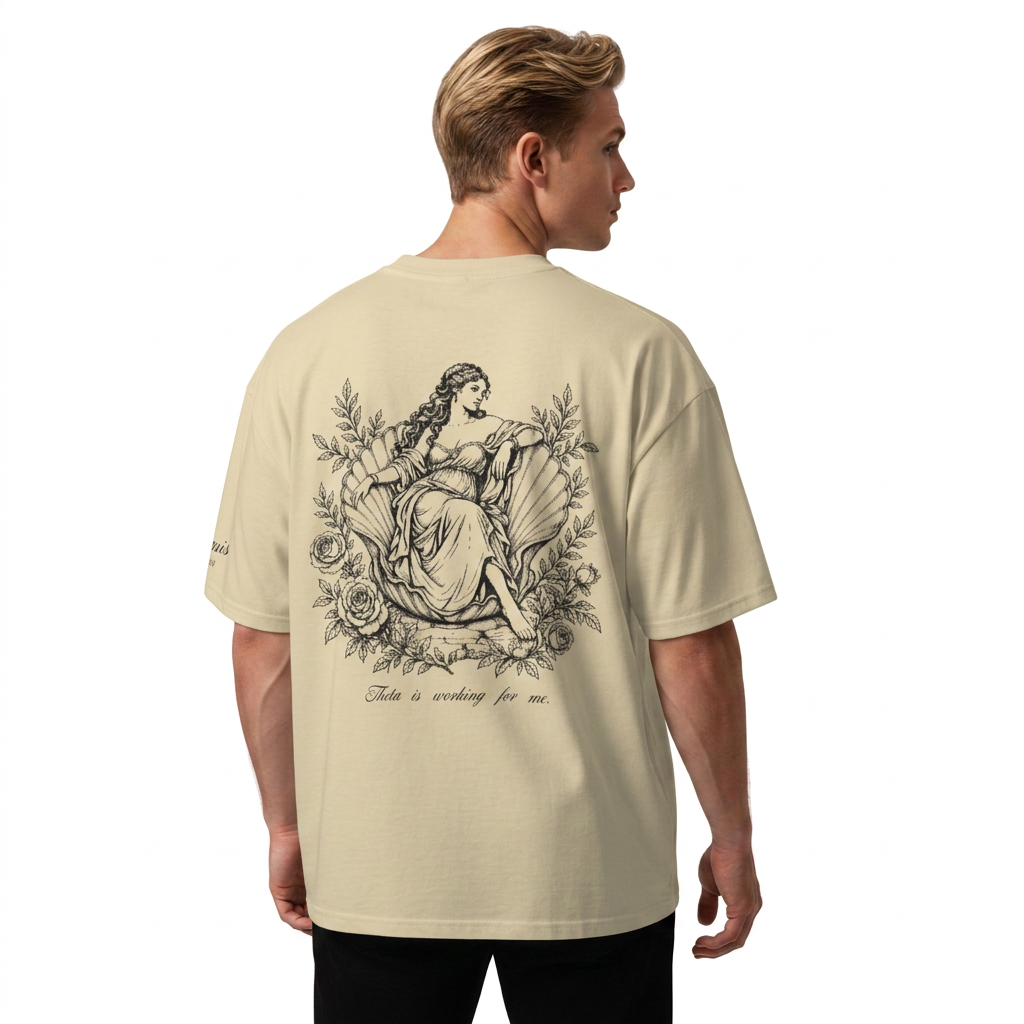 Theta is working for me – Herren T-Shirt | Vintage Style | 100 % Bio-Baumwolle